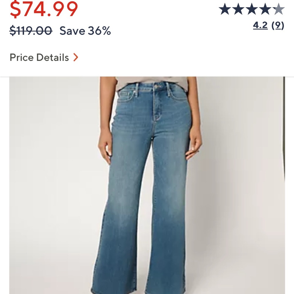 NYDJ MIA Palazzo jeans size 4